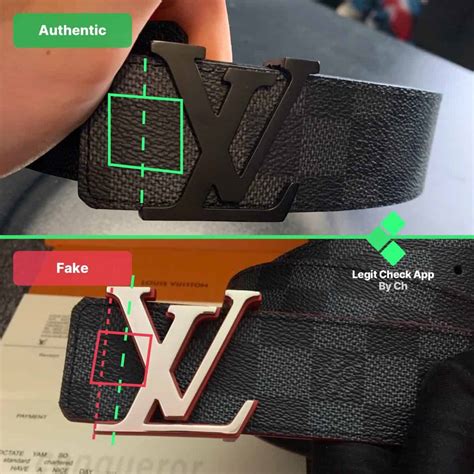 louis vuitton fake belt vs real|how to check if louis vuitton is real.